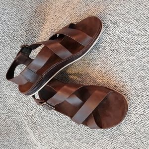 Chaco Wayfarer Leather Sandals, Size 7.